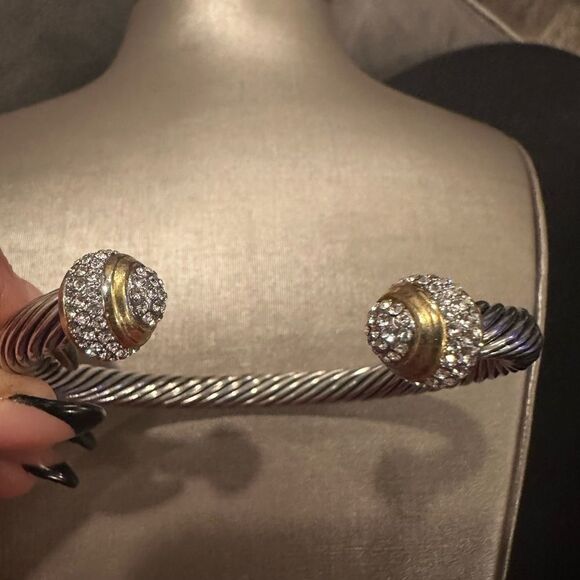 TWO Toned Cuff Bracelet - Picture 5 of 5